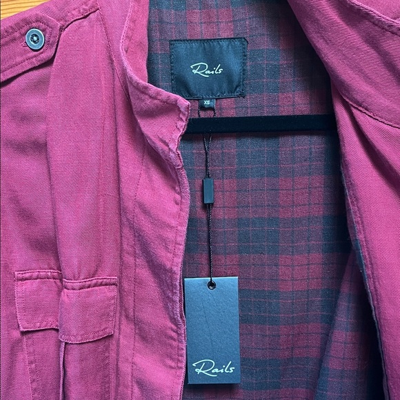 Red Maverick Women's Jacket by Rails - Picture 4 of 7